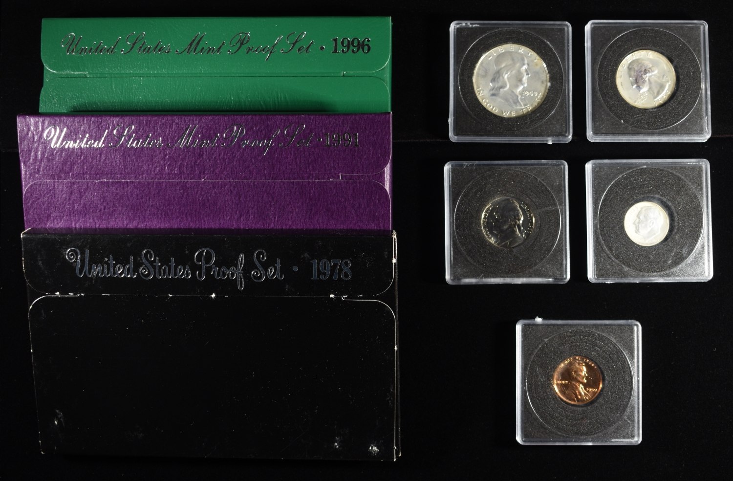 1959, 1978, 1991 & 1996 PROOF SET