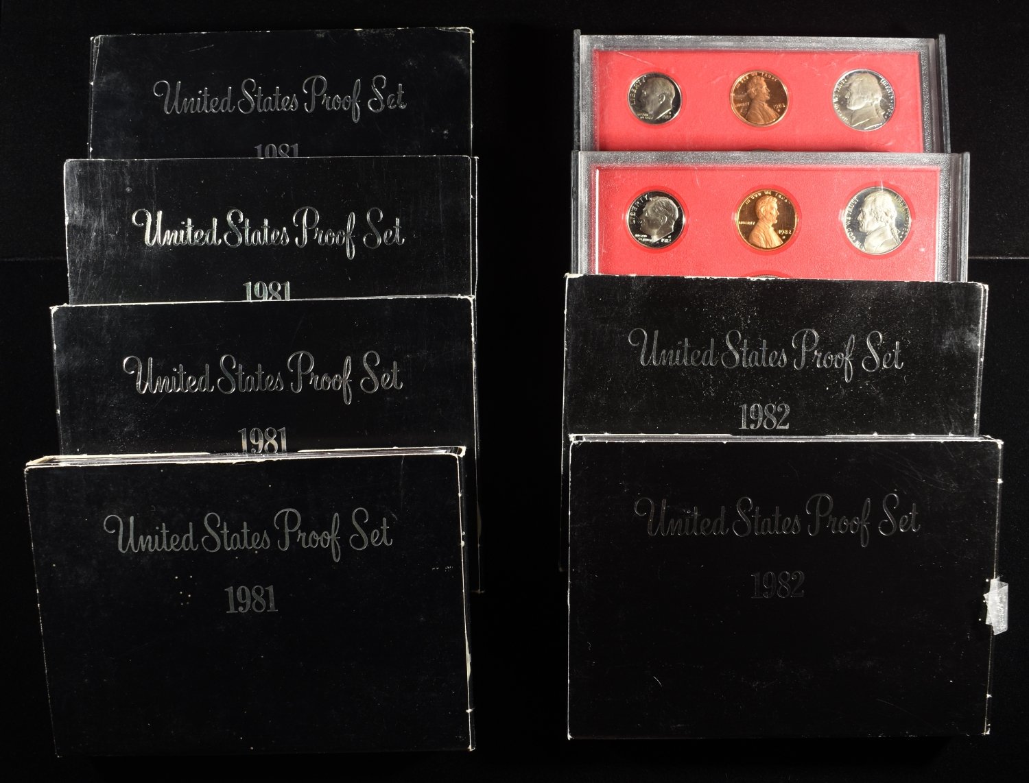 (4) 1881-82 PROOF SETS