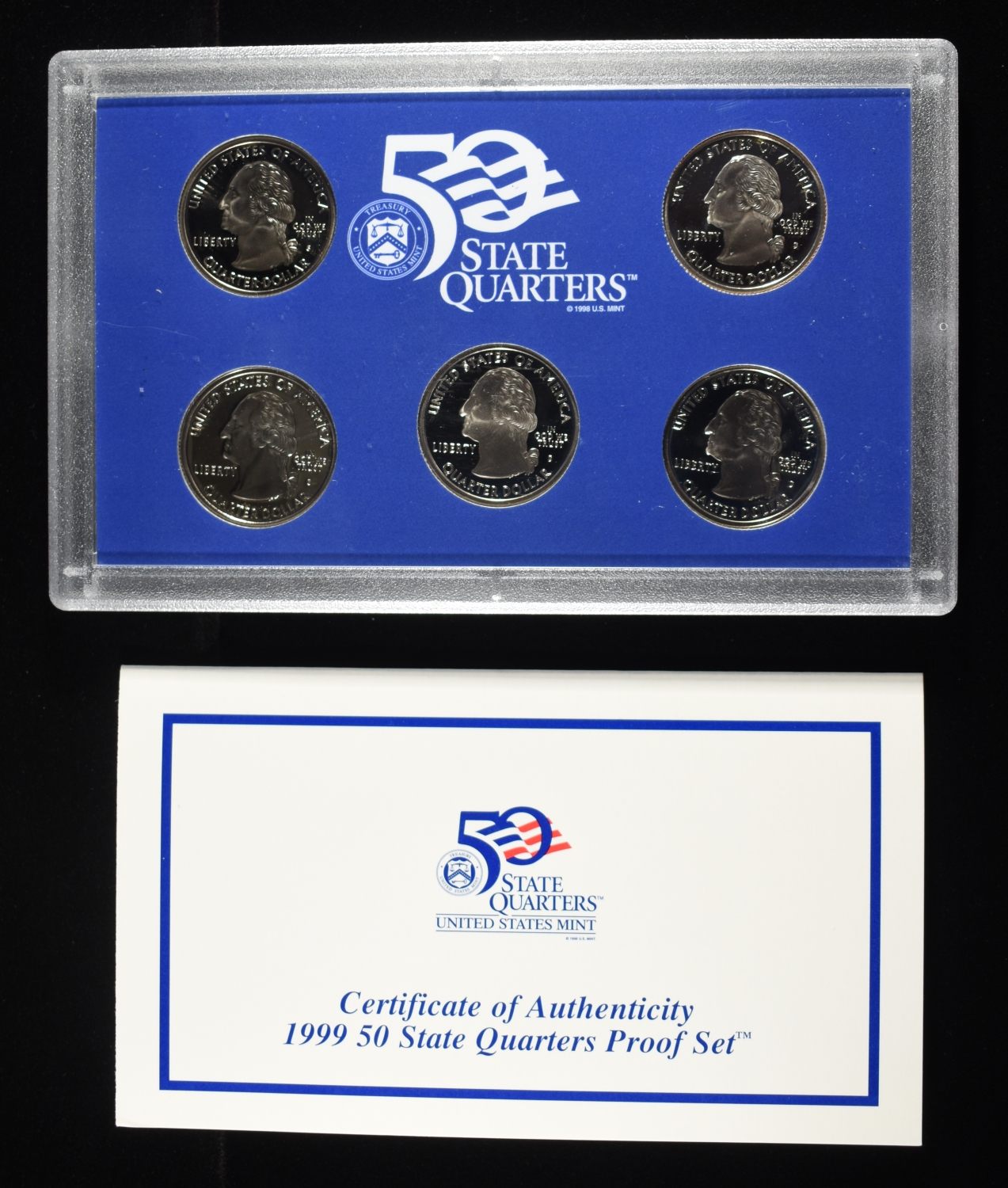 1999-2001 & 2003-2010 QUARTER PROOF SETS