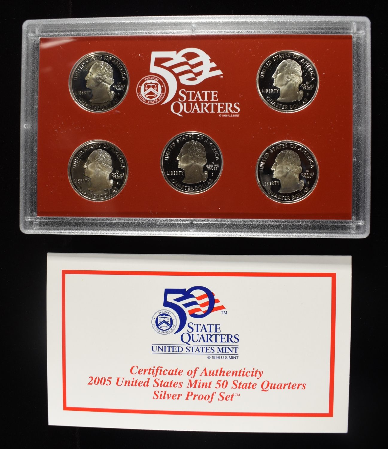 2005 QUARTER SILVER PROOF SET