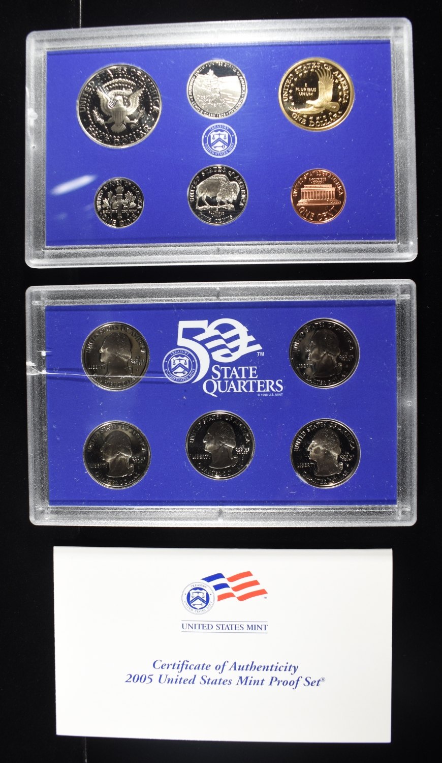 (5) 2005 US MINT PROOF SETS