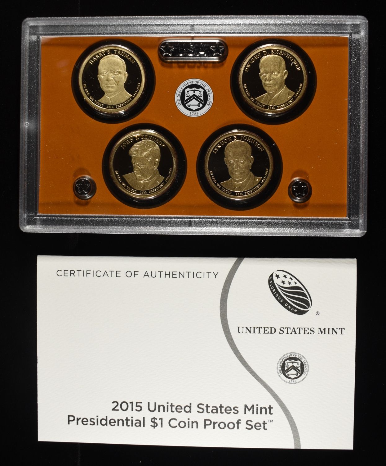 (3) 07, 14 & 15 PRESIDENTAL $1 PROOF SETS