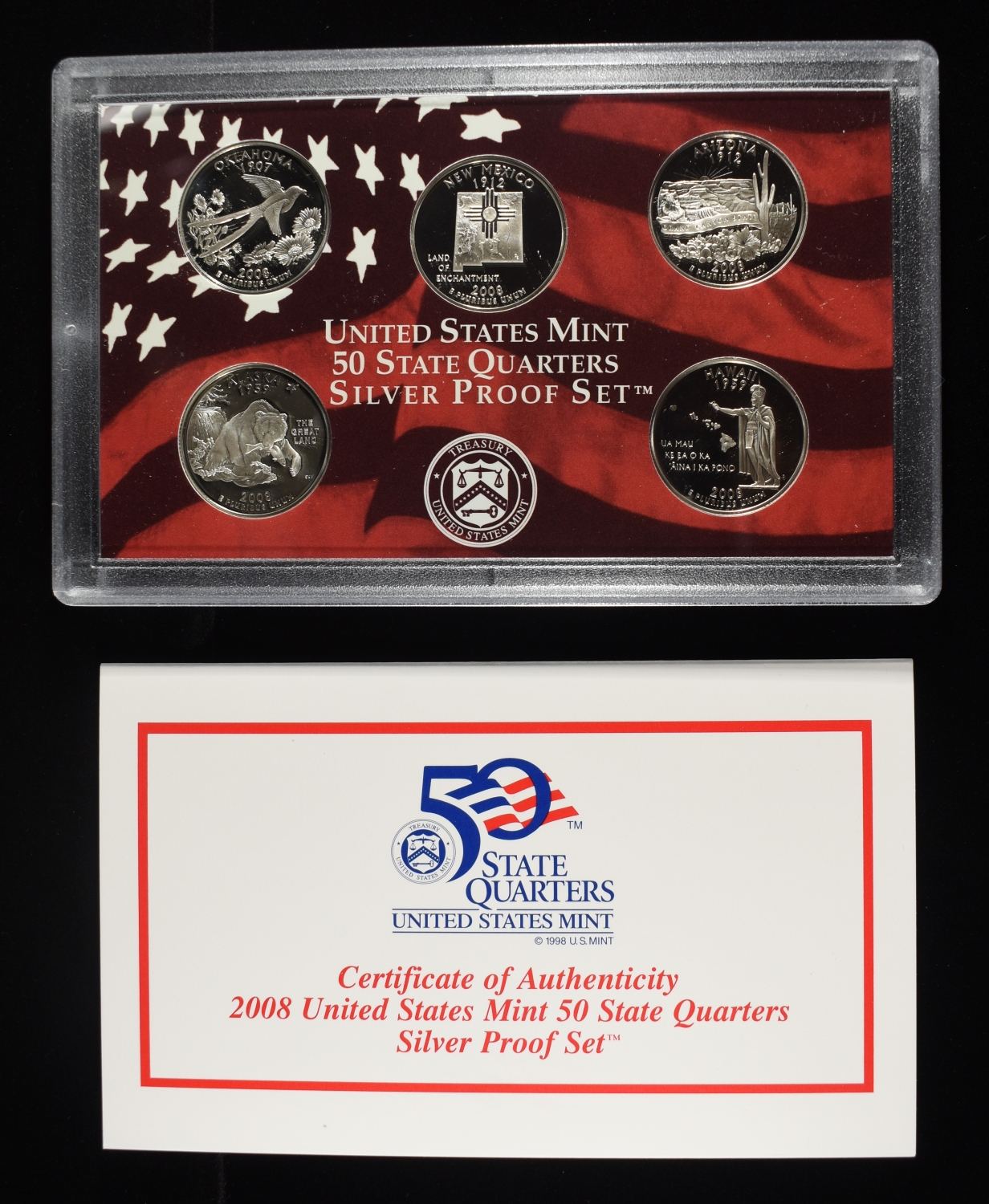 2008 QUARTER SILVER PROOF SET