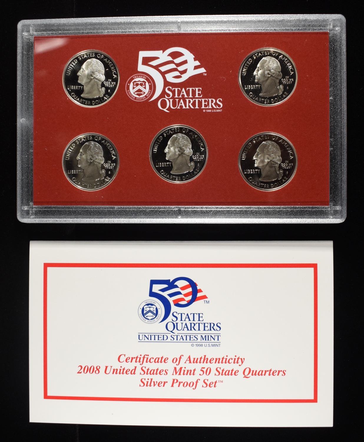 2008 QUARTER SILVER PROOF SET