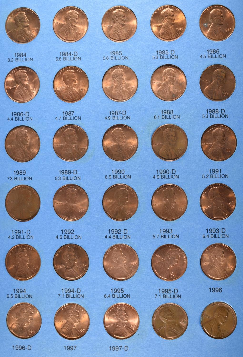 (5) LINCOLN CENT WHITMAN ALBUMS