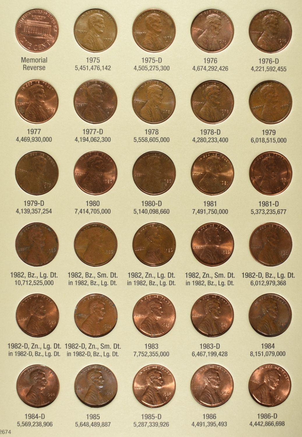 (4) LINCOLN CENT H.E. HARRIS ALBUMS