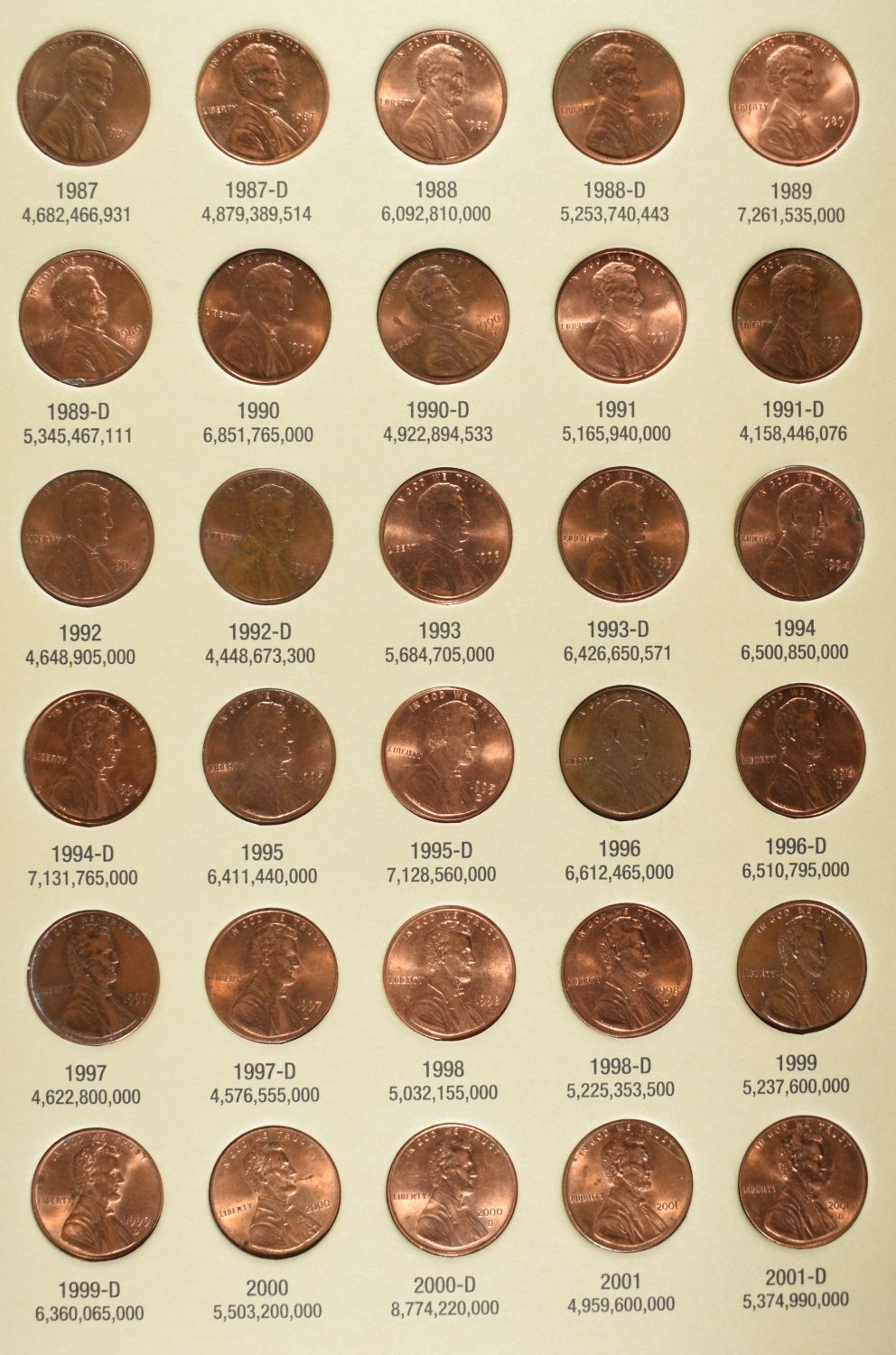 (4) LINCOLN CENT H.E. HARRIS ALBUMS