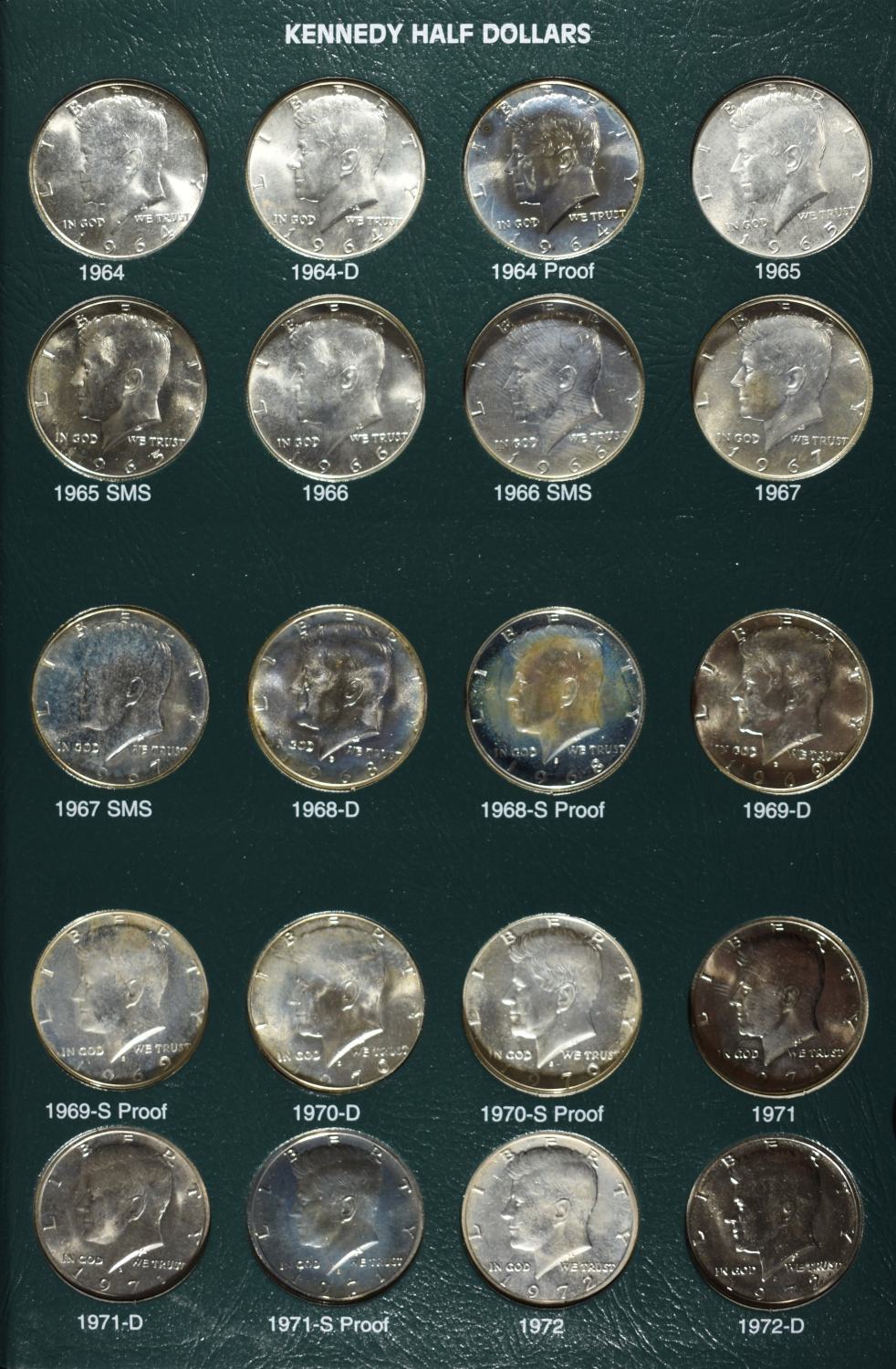 1964-2001 KENNEDY ALBUM INCLUDES SILVER PROOF