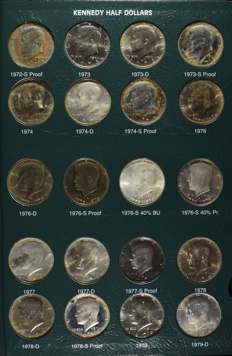 1964-2001 KENNEDY ALBUM INCLUDES SILVER PROOF
