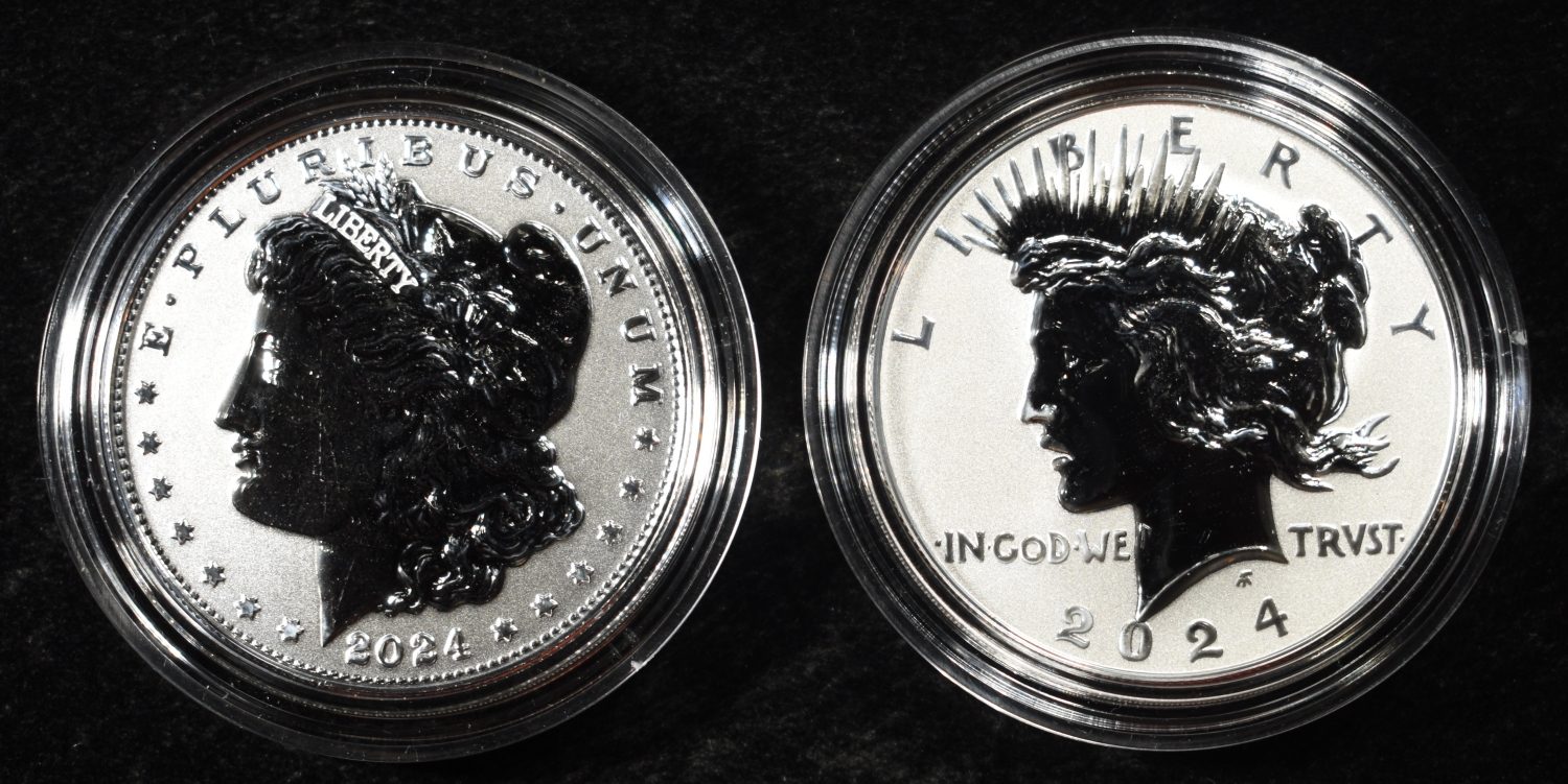 2024-S MORGAN & PEACE DOLLARS REV PR TWO-COIN SET