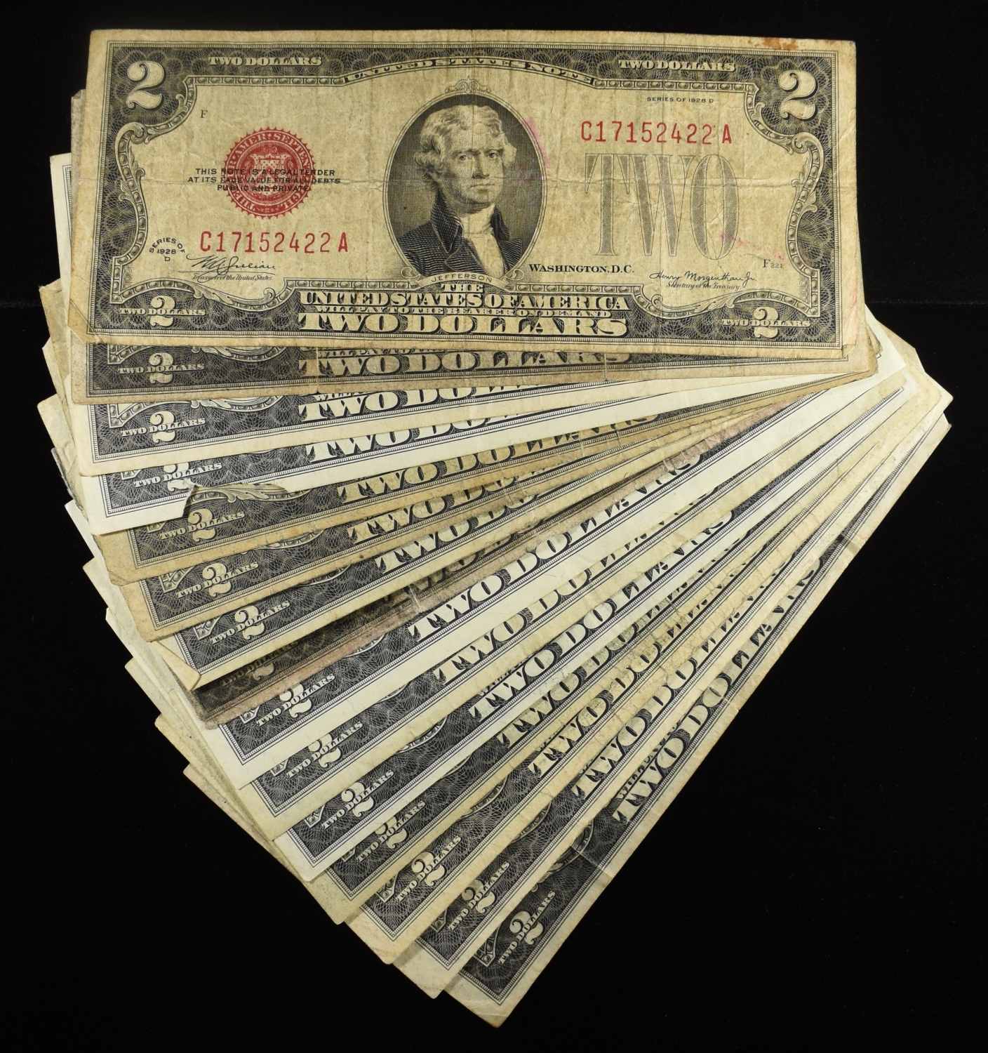 (15) $2 RED SEAL NOTES