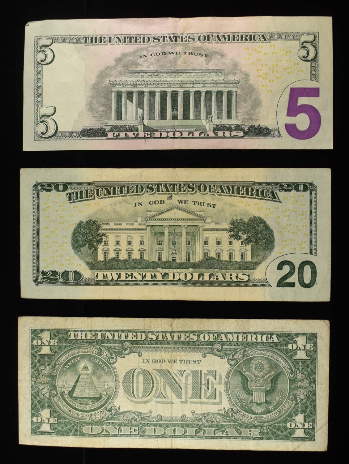 $20, (4) $5 & (5) $1 STAR NOTES