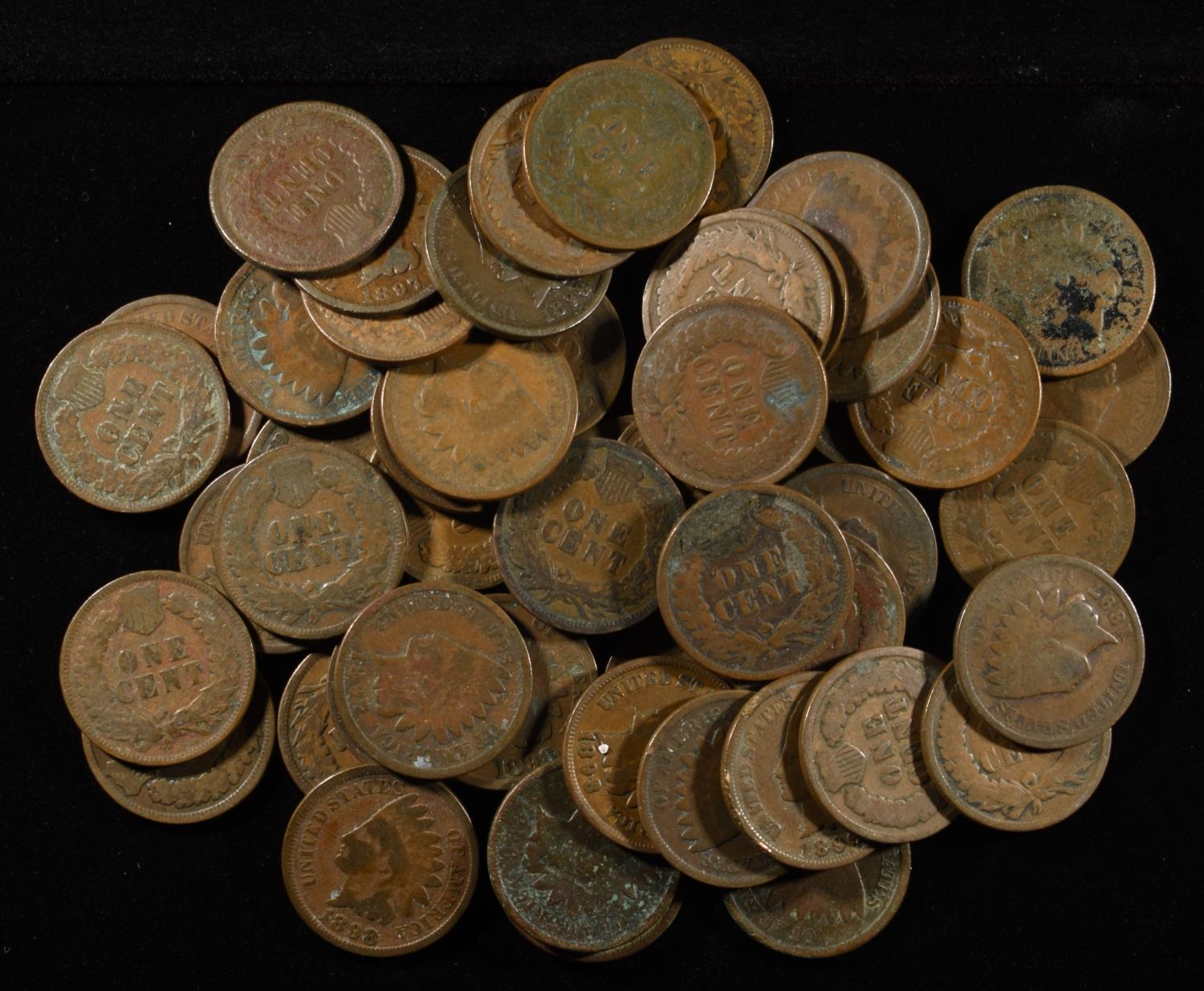 (50) INDIAN CENTS