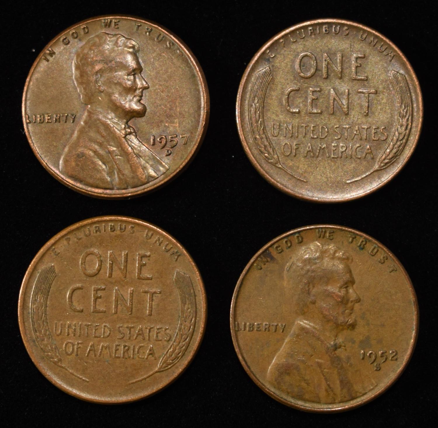 (500) 40'S & 50'S WHEAT CENTS