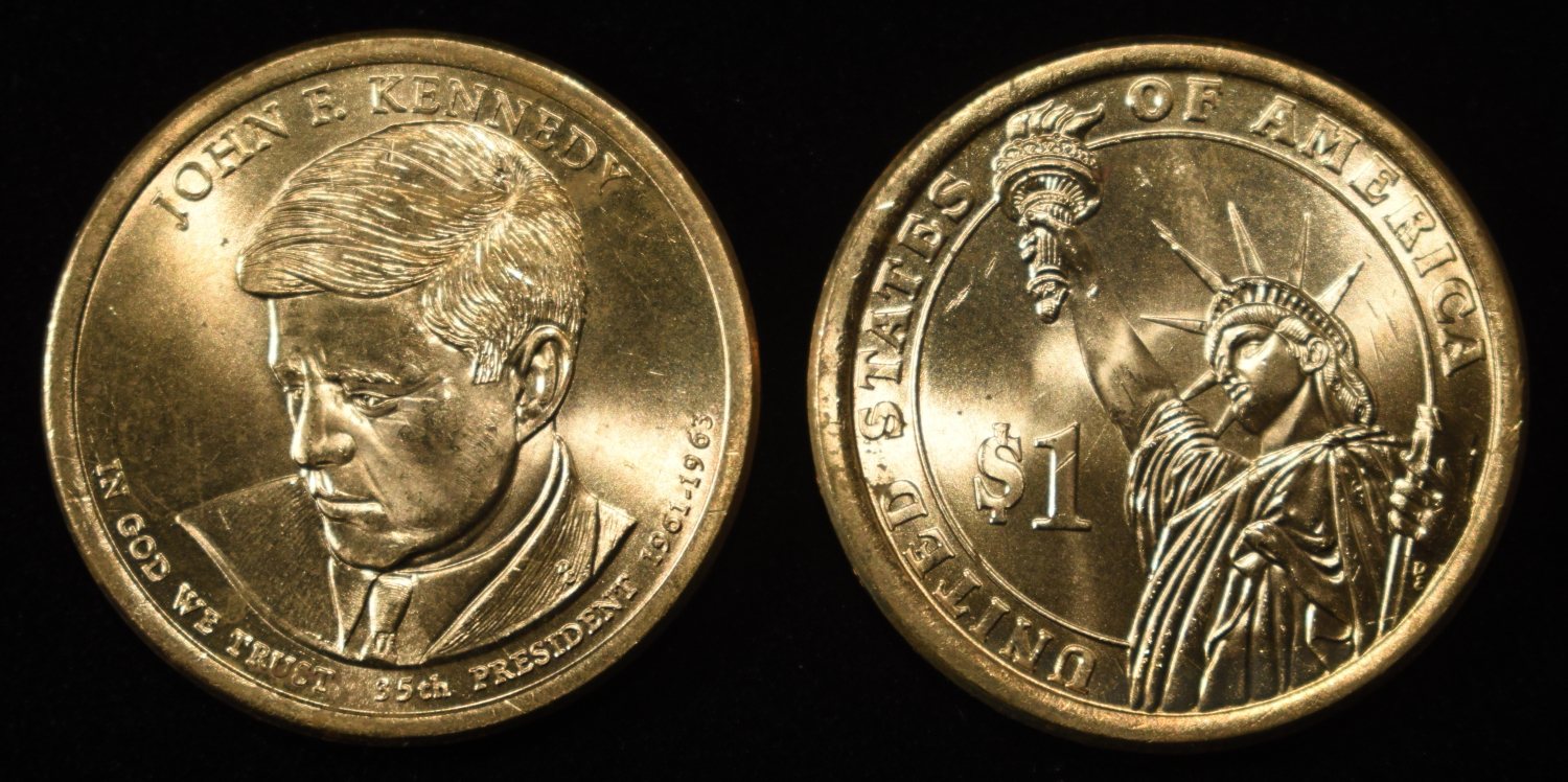 (25) JOHN F. KENNEDY PRESIDENTAL DOLLARS