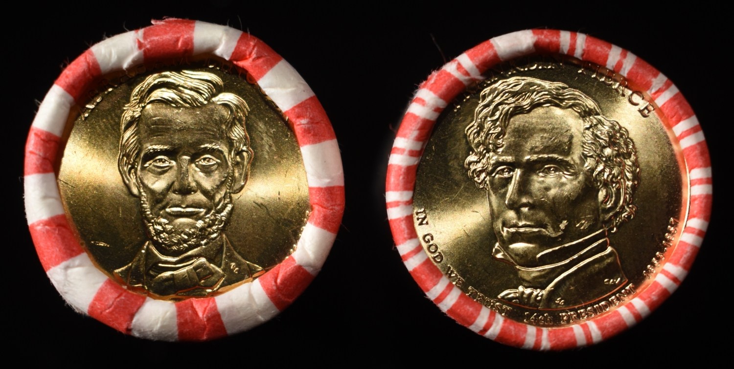 (2) PRESIDENTAL $1 ROLLS