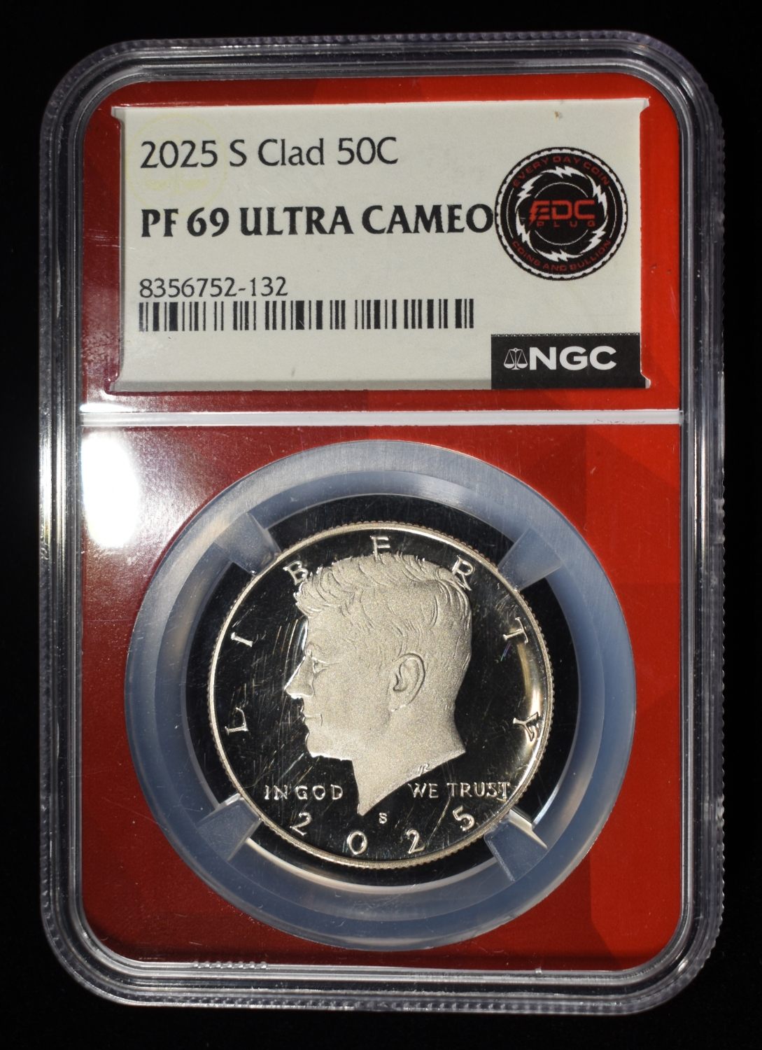 2025-S CLAD KENNEDY HALF DOLLAR NGC PF69 UCAM