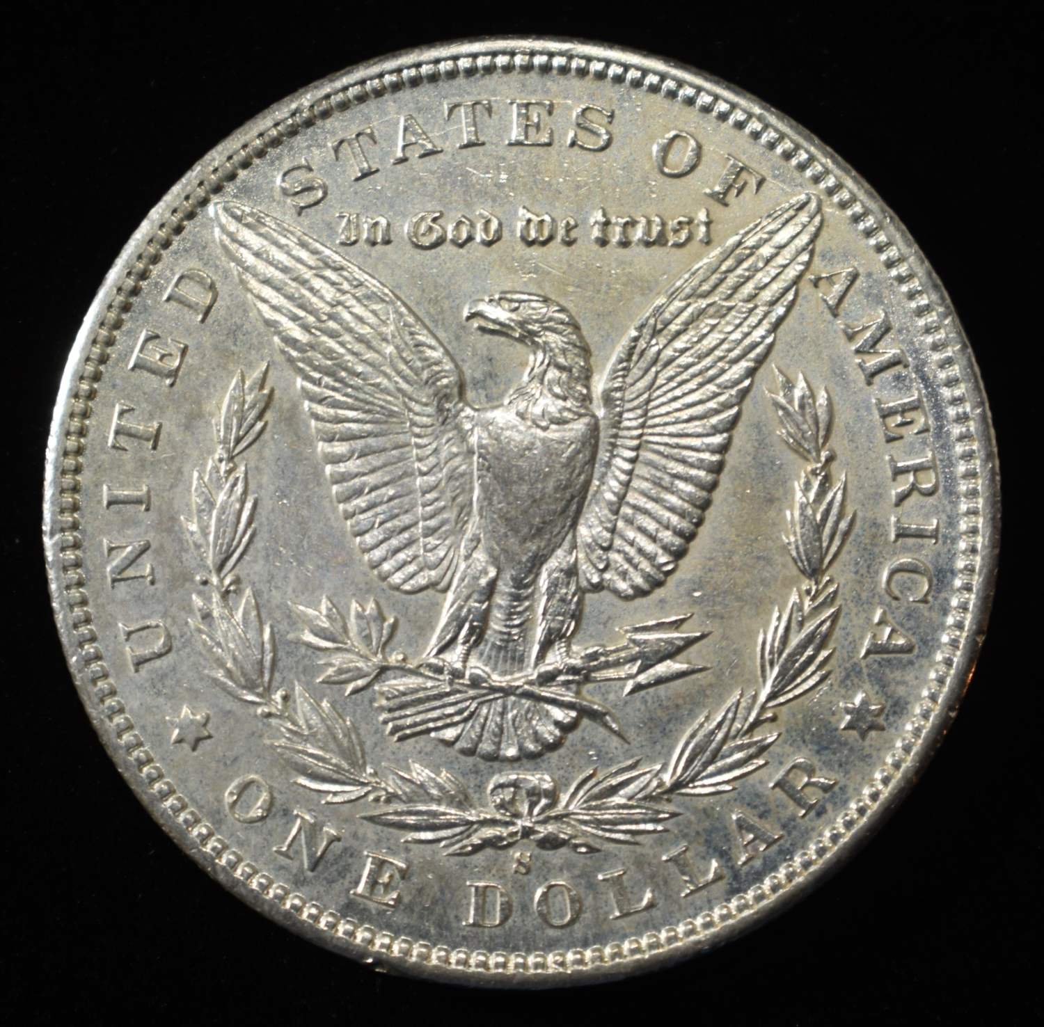 1895-S MORGAN DOLLAR SHARP BU SOME OLD CLEANING