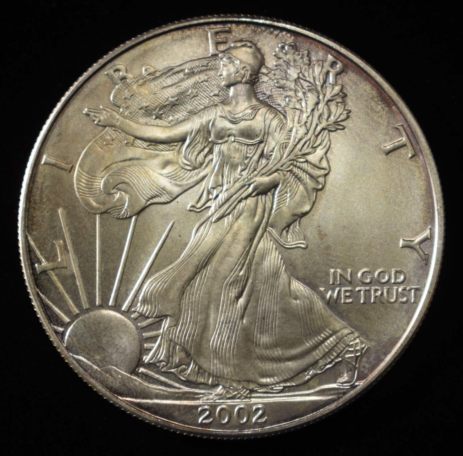 2002 AMERICAN SILVER EAGLE