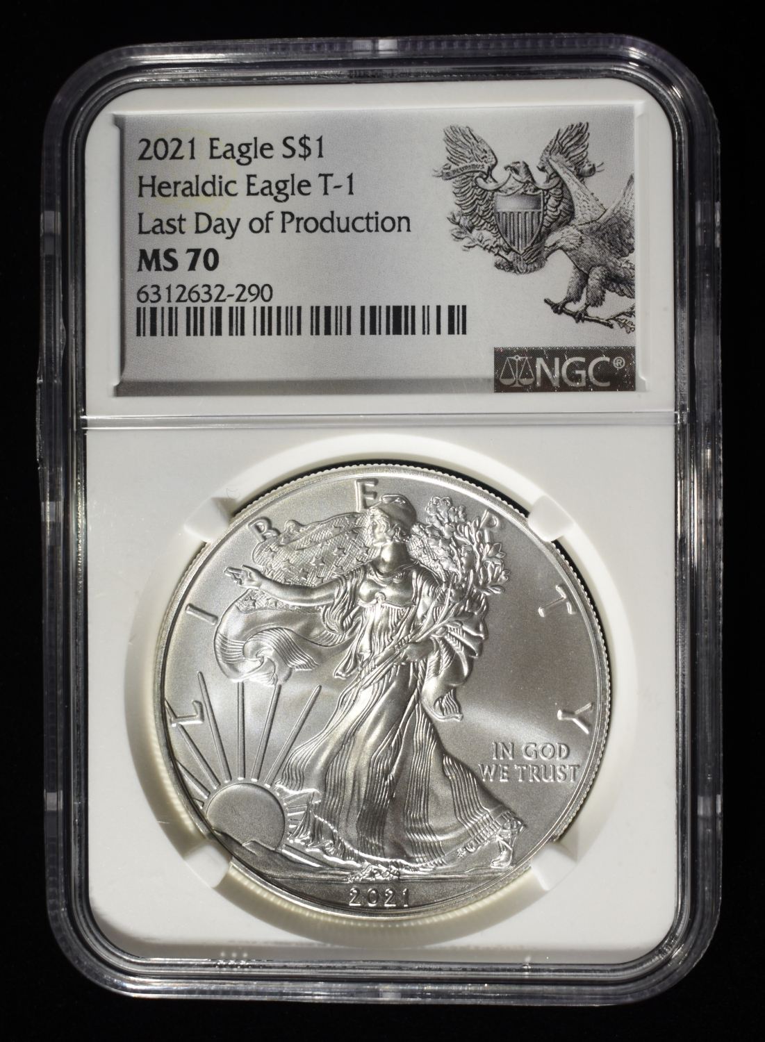 2021 AMERICAN SILVER EAGLE NGC MS70