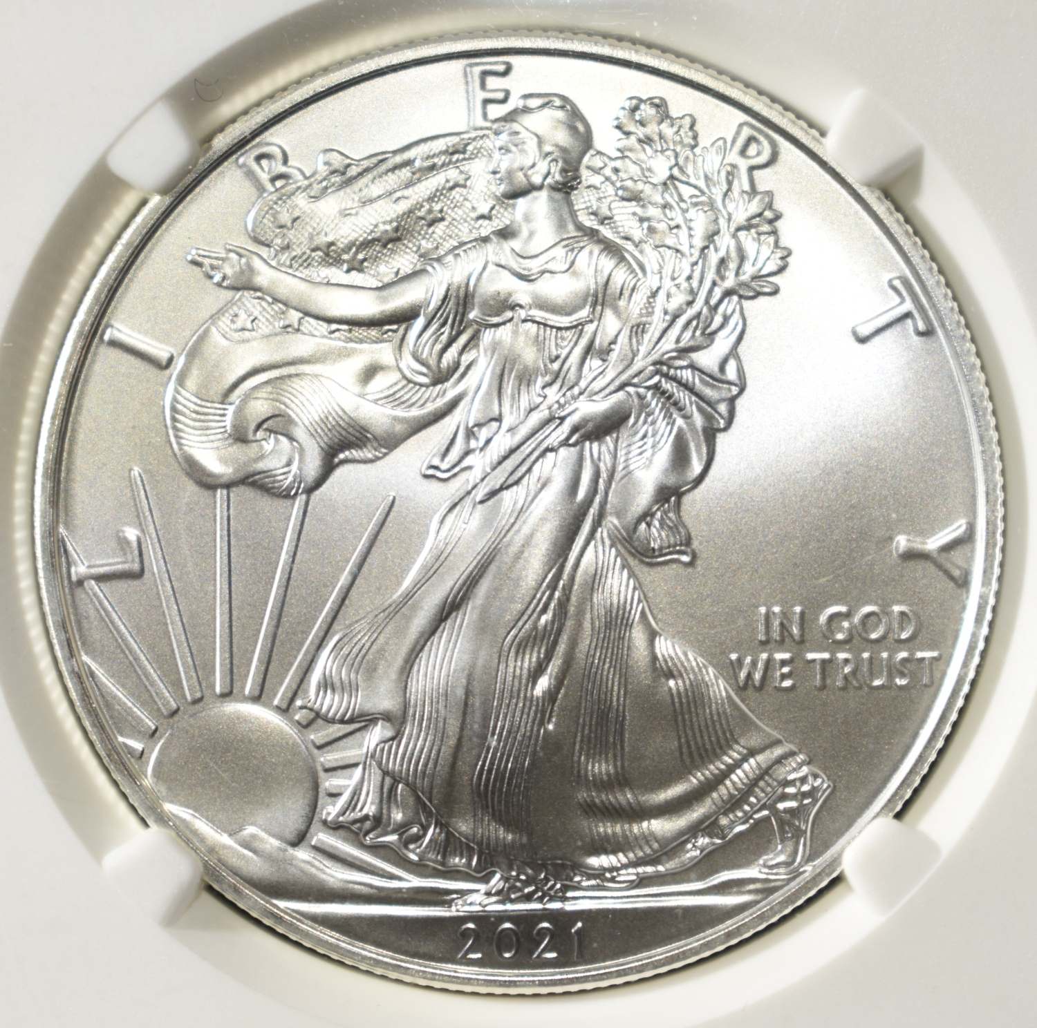2021 AMERICAN SILVER EAGLE NGC MS70