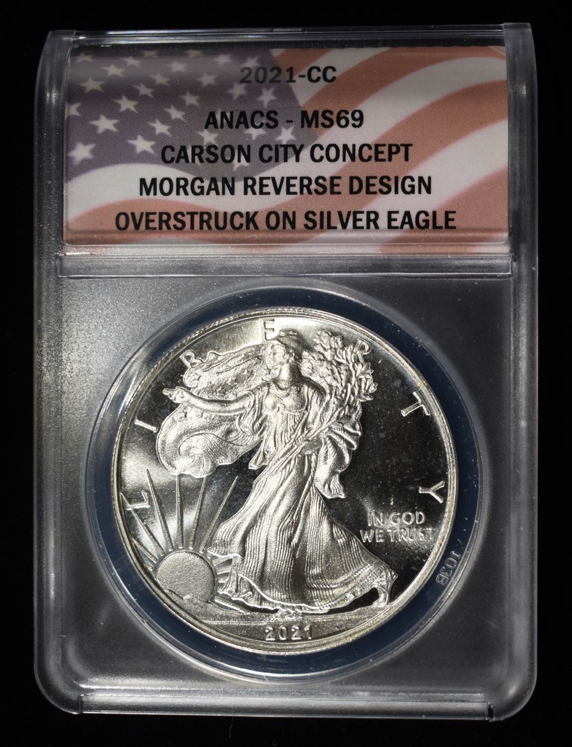 2021-CC CONCEPT DOLLAR 1 OZ .999 ANACS MS69