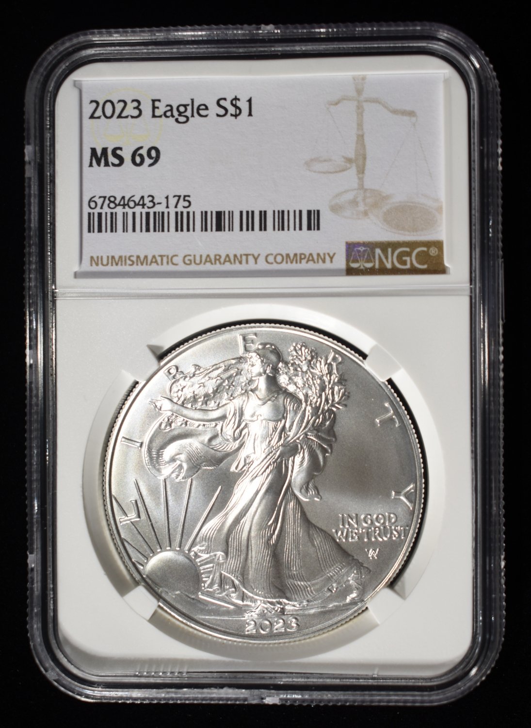 2023 AMERICAN SILVER EAGLE NGC MS69