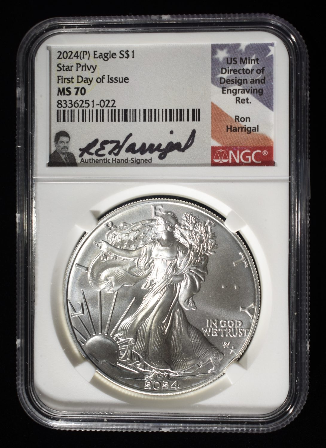 2024(P) AMERICAN SILVER EAGLE NGC MS70 STAR PRIVY