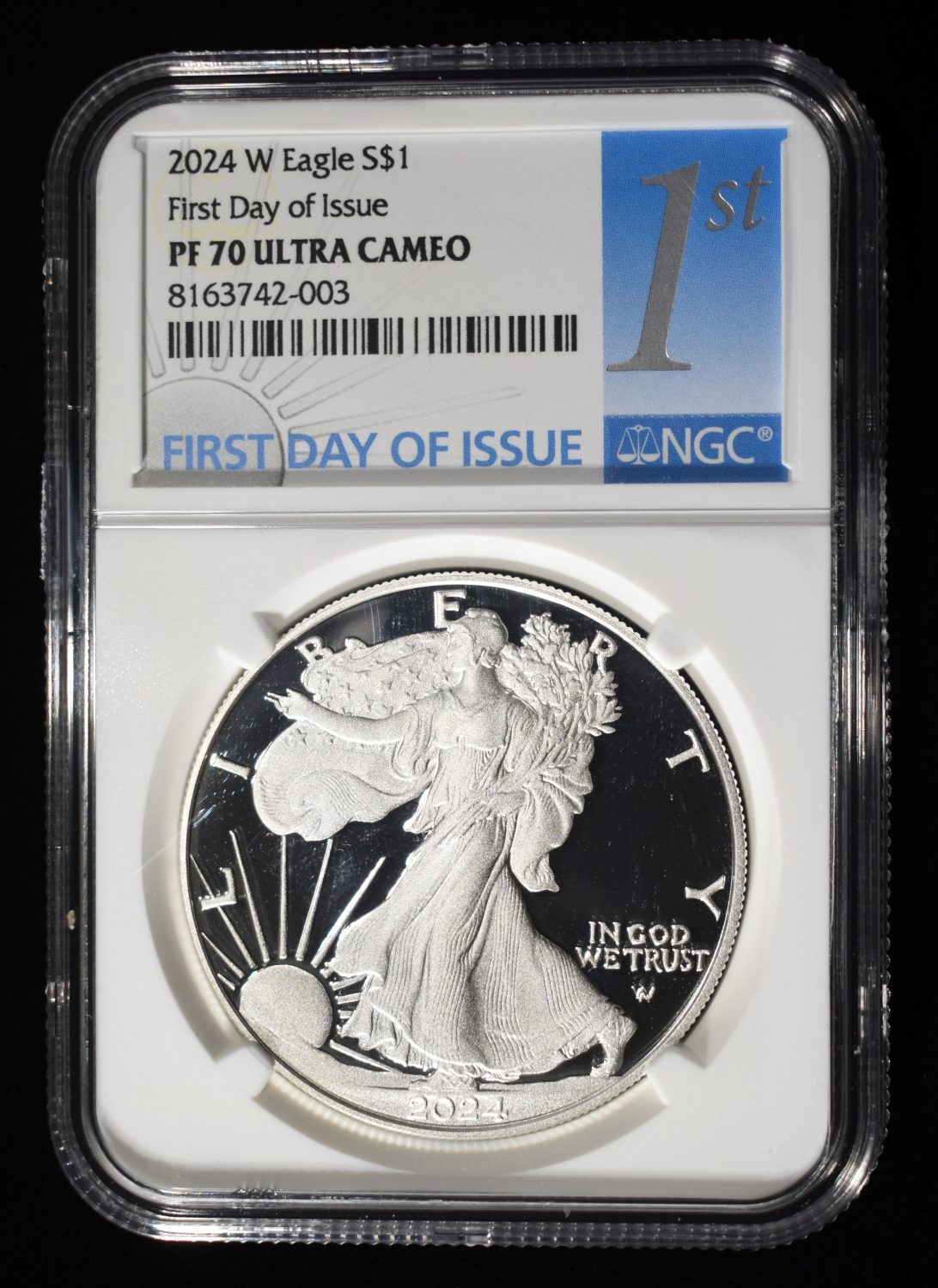 2024-W AMERICAN SILVER EAGLE NGC PF70 ULTRA CAMEO