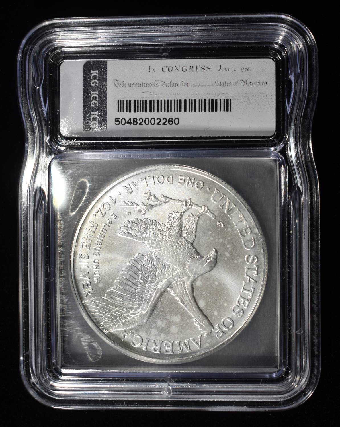 2026 AMERICAN SILVER EAGLE ICG MS70