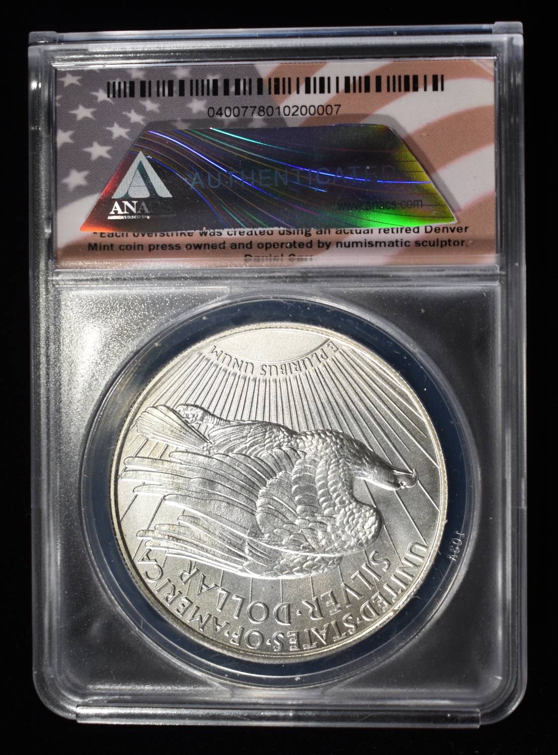"1776-2026" CONCEPT DOLLAR 1 OZ .999 ANACS MS69