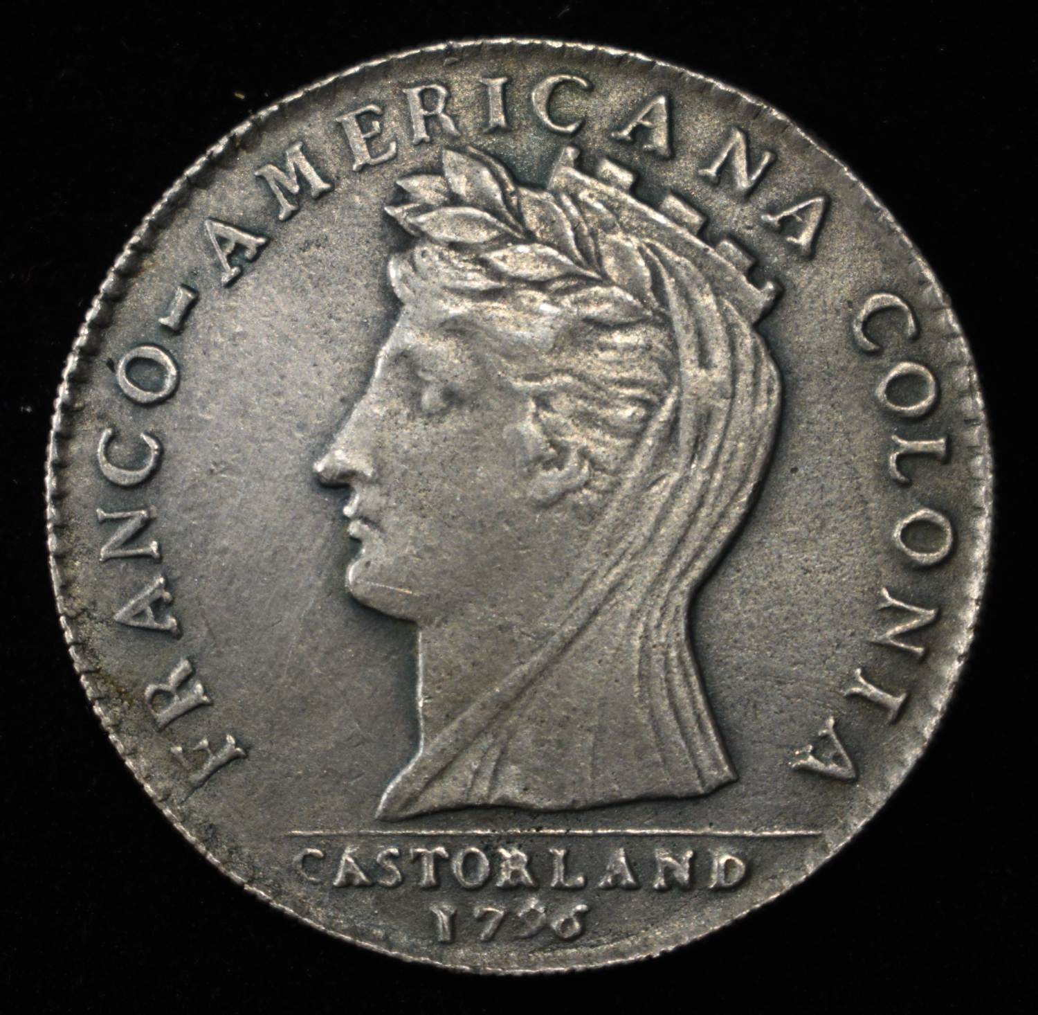 1796 CASTORLAND RESTRIKE MEDAL SILVER