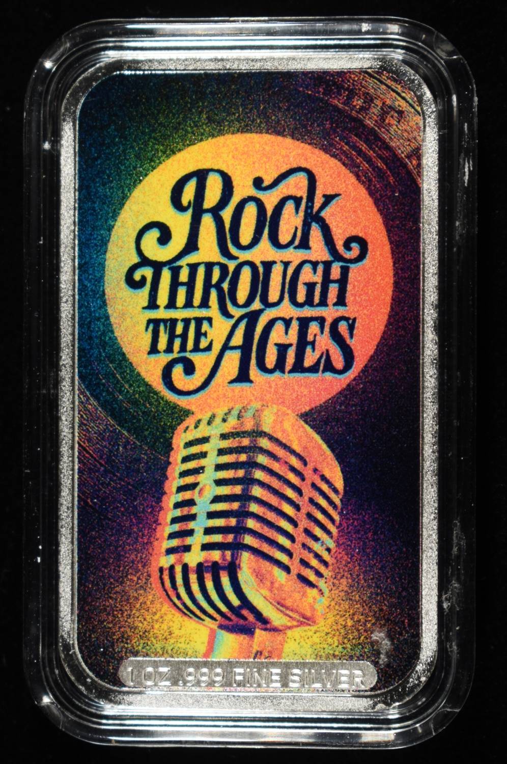 ROCK THROUGH THE AGES 1 OZ .999 SILVER BAR