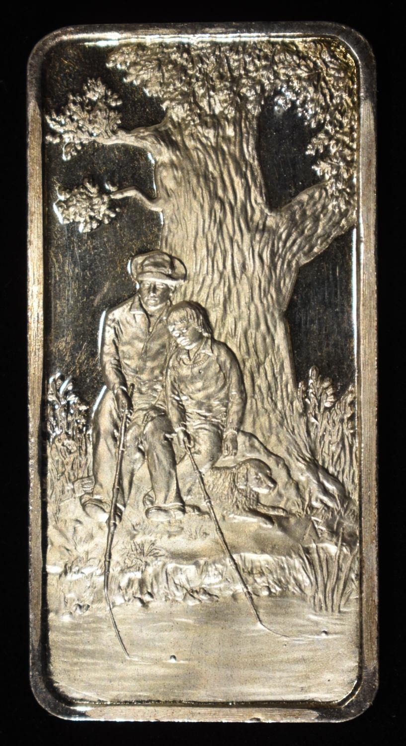 HAMILTON MINT OLD OAK TREE 1 OZ .999 SILVER BAR
