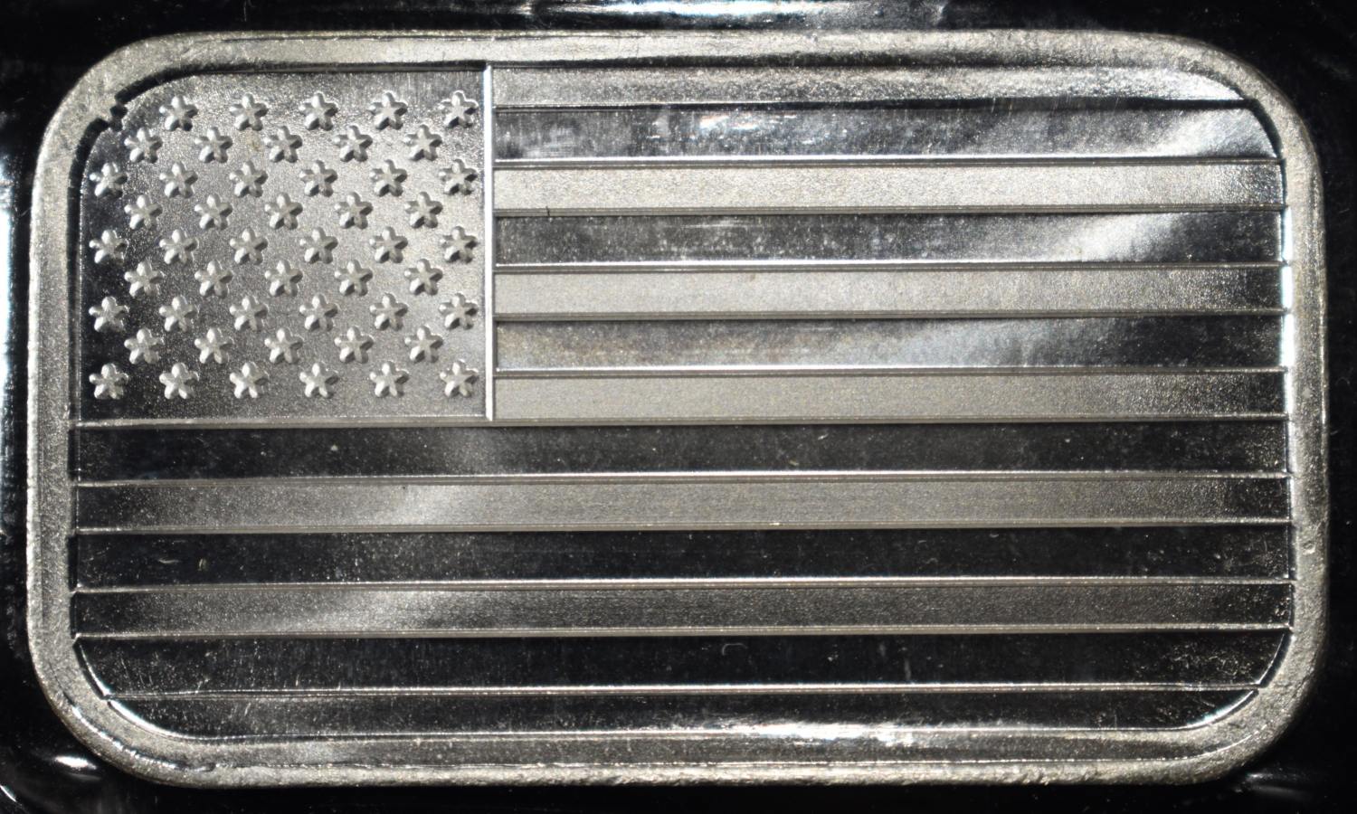 FLAG 1 OZ .999 SILVER BAR