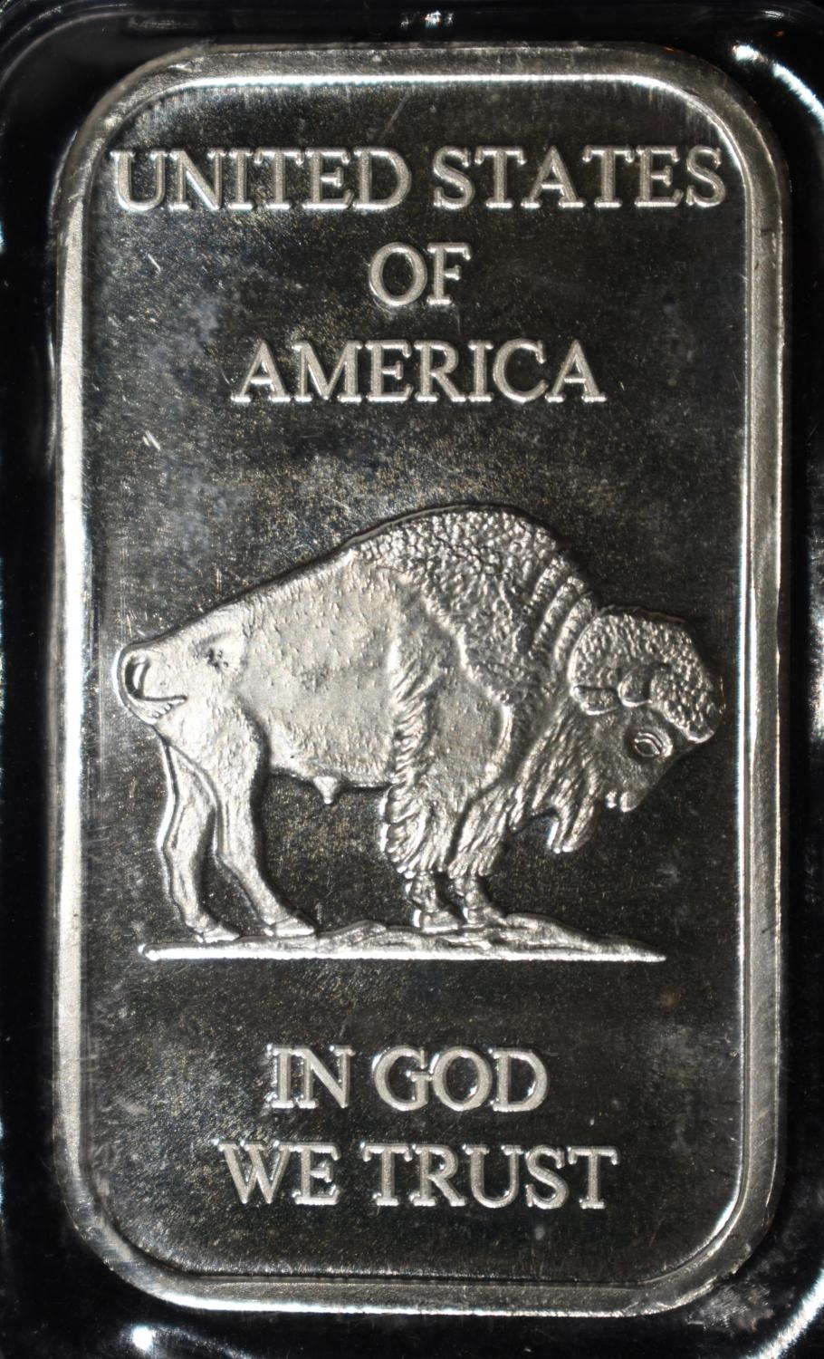 U.S.A. IN GOD WE TRUST 1 OZ .999 SILVER BAR
