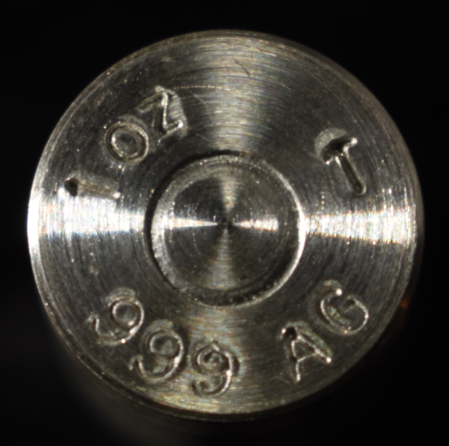 45 CAL BULLET 1 OZ .999 SILVER