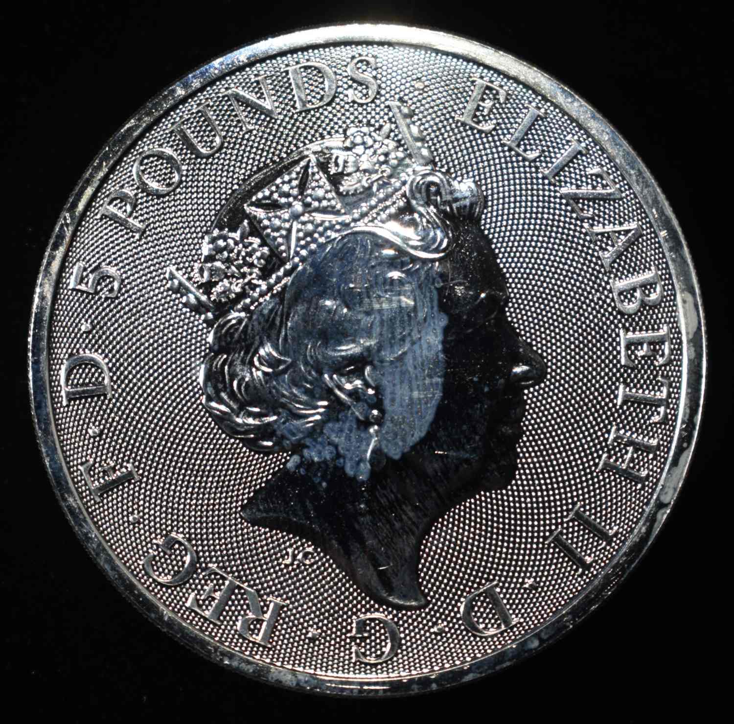 2018 BLACK BULL OF CLARENCE 2 OZ .999 SILVER