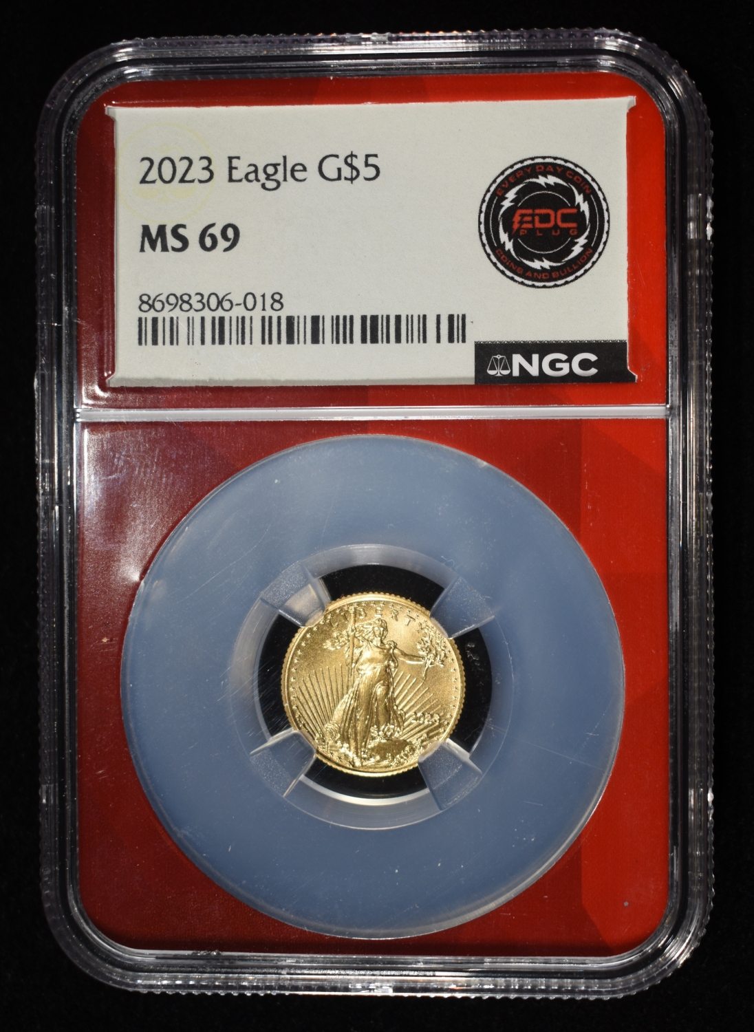 2023 1/10 OZ GOLD EAGLE NGC MS-69