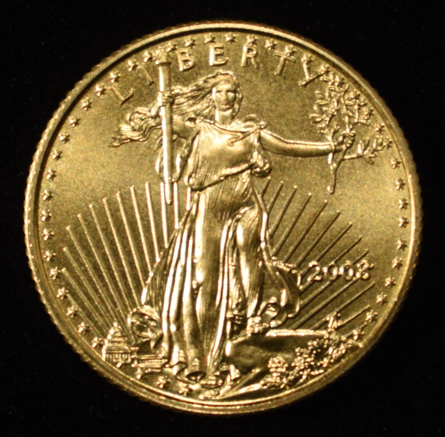 2008 $5 GOLD EAGLE 1/10TH OZ