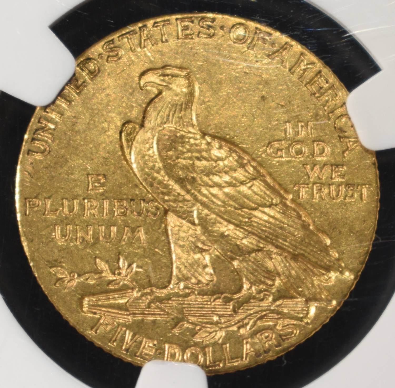 1908 $5 GOLD INDIAN NGC MS-61