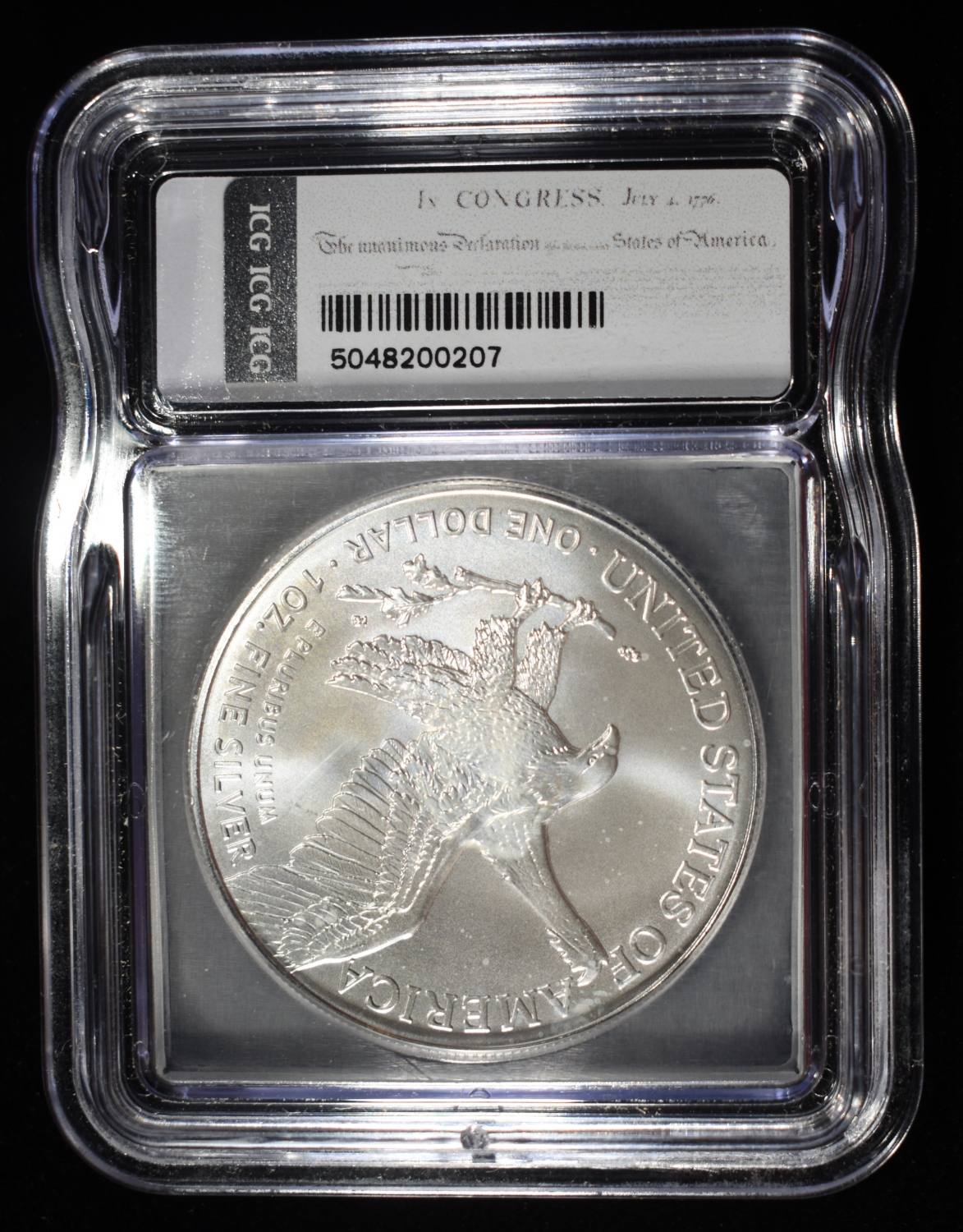 2026 AMERICAN SILVER EAGLE ICG MS70