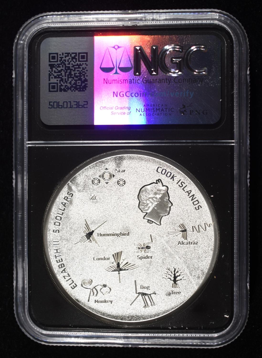 2023 COOK IS. NAZCA LINES MONKEY NGC PF70 UCAM