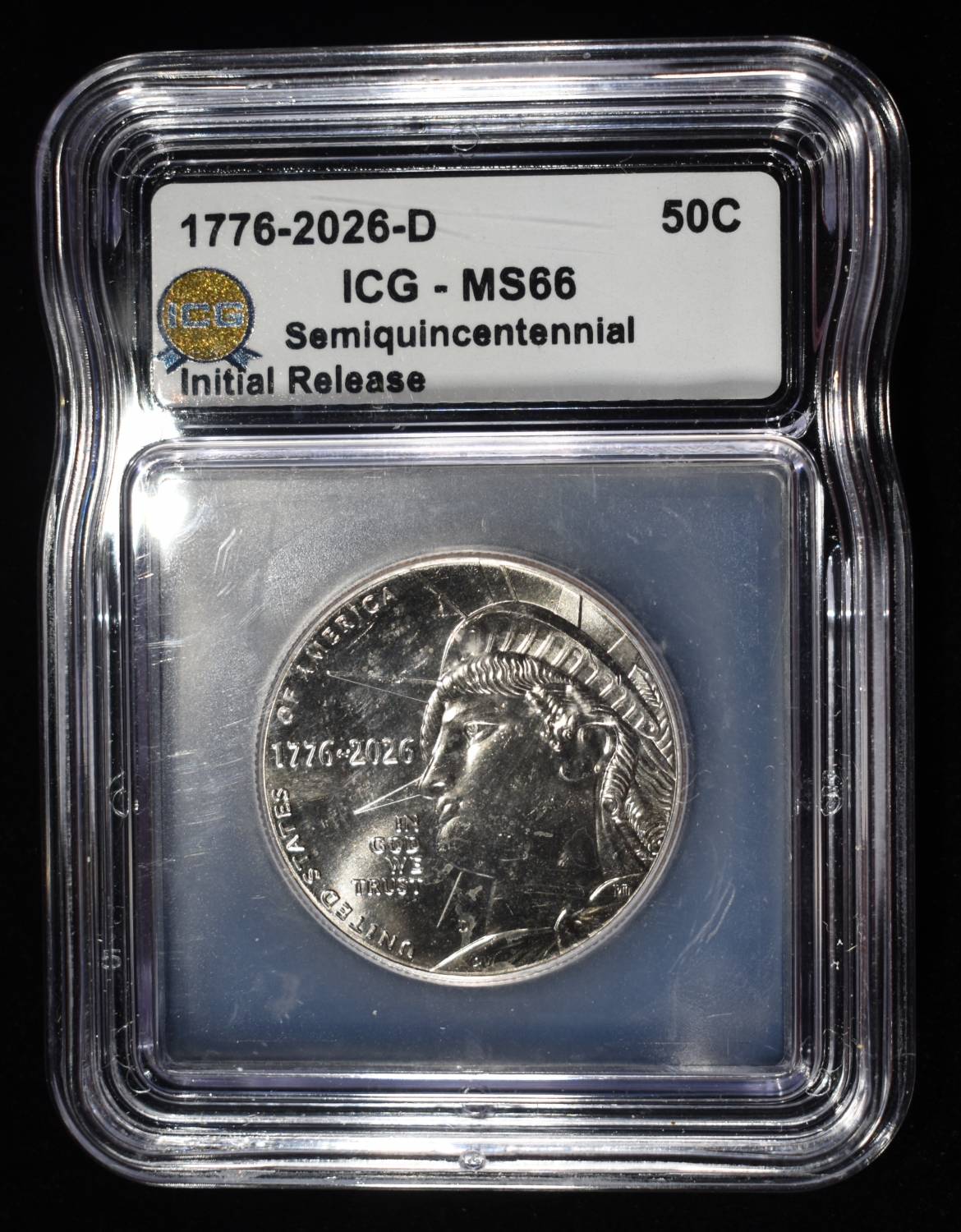 1776-2026-D 50C ENDURING LIBERTY ICG MS66