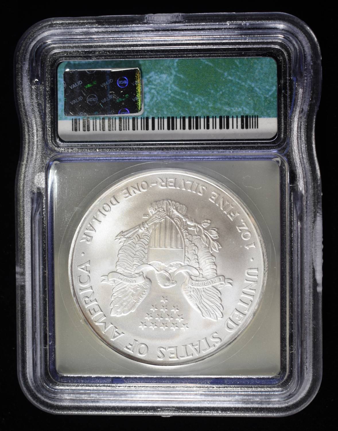 2006 AMERICAN SILVER EAGLE ICG MS69