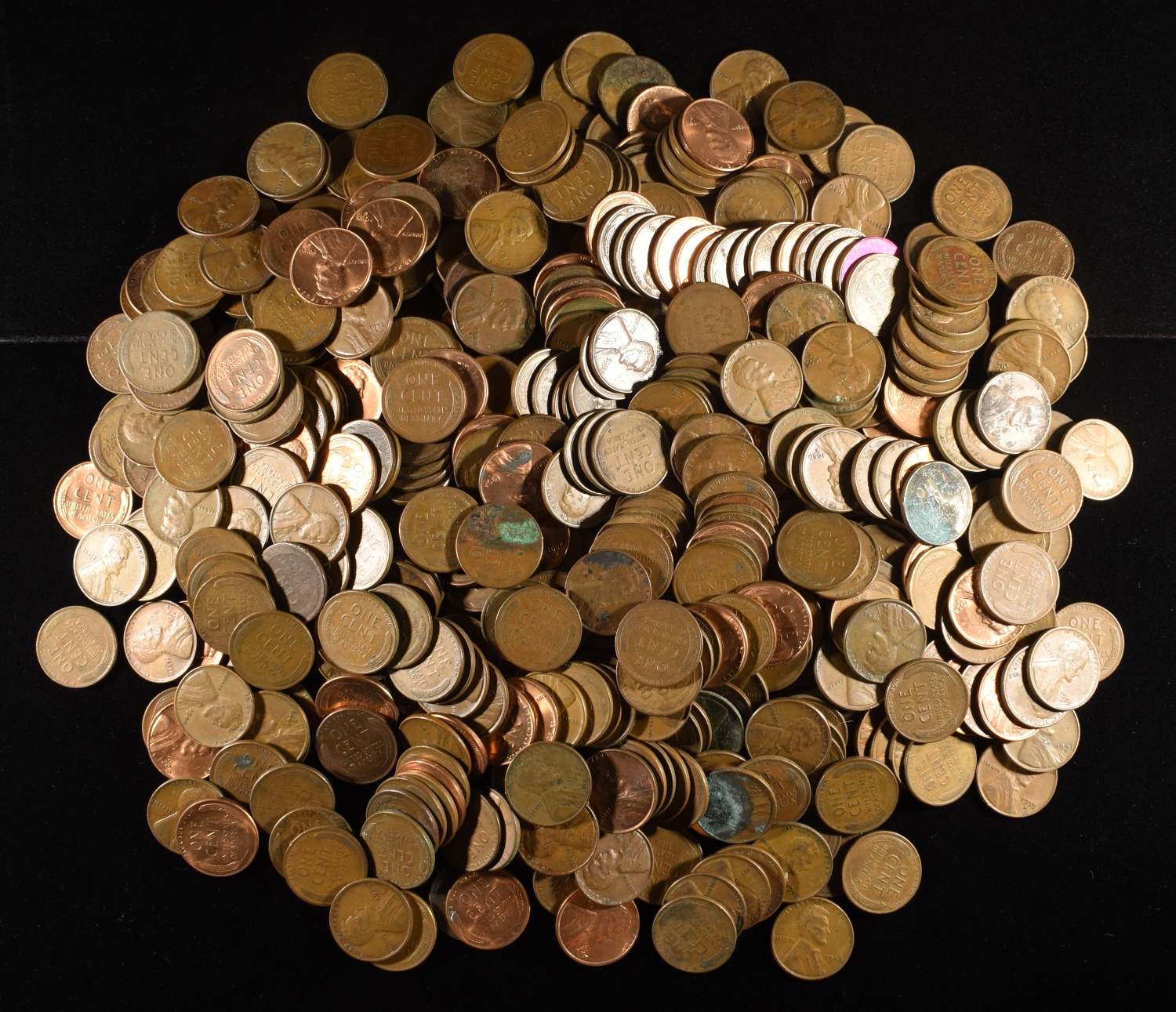 (500) WHEAT CENTS