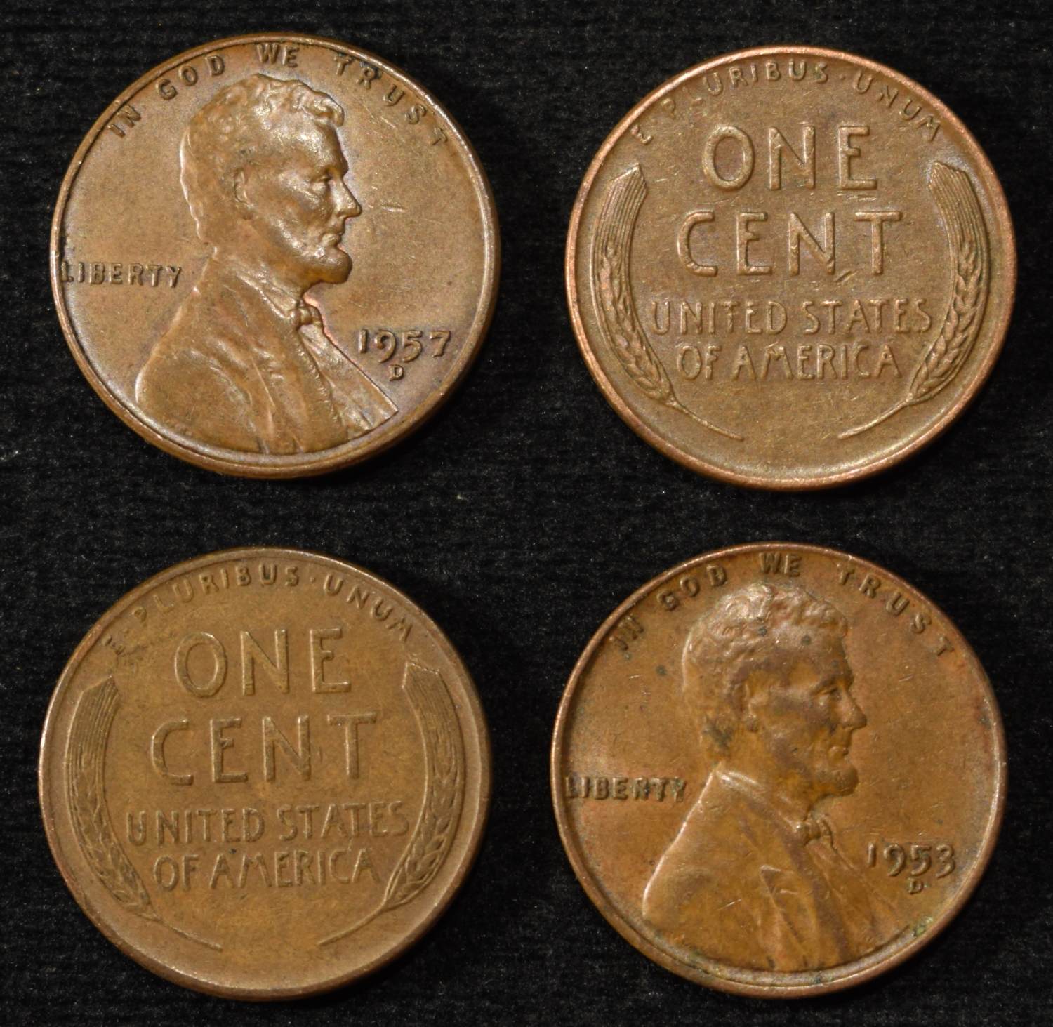 (500) 40'S & 50'S WHEAT CENTS