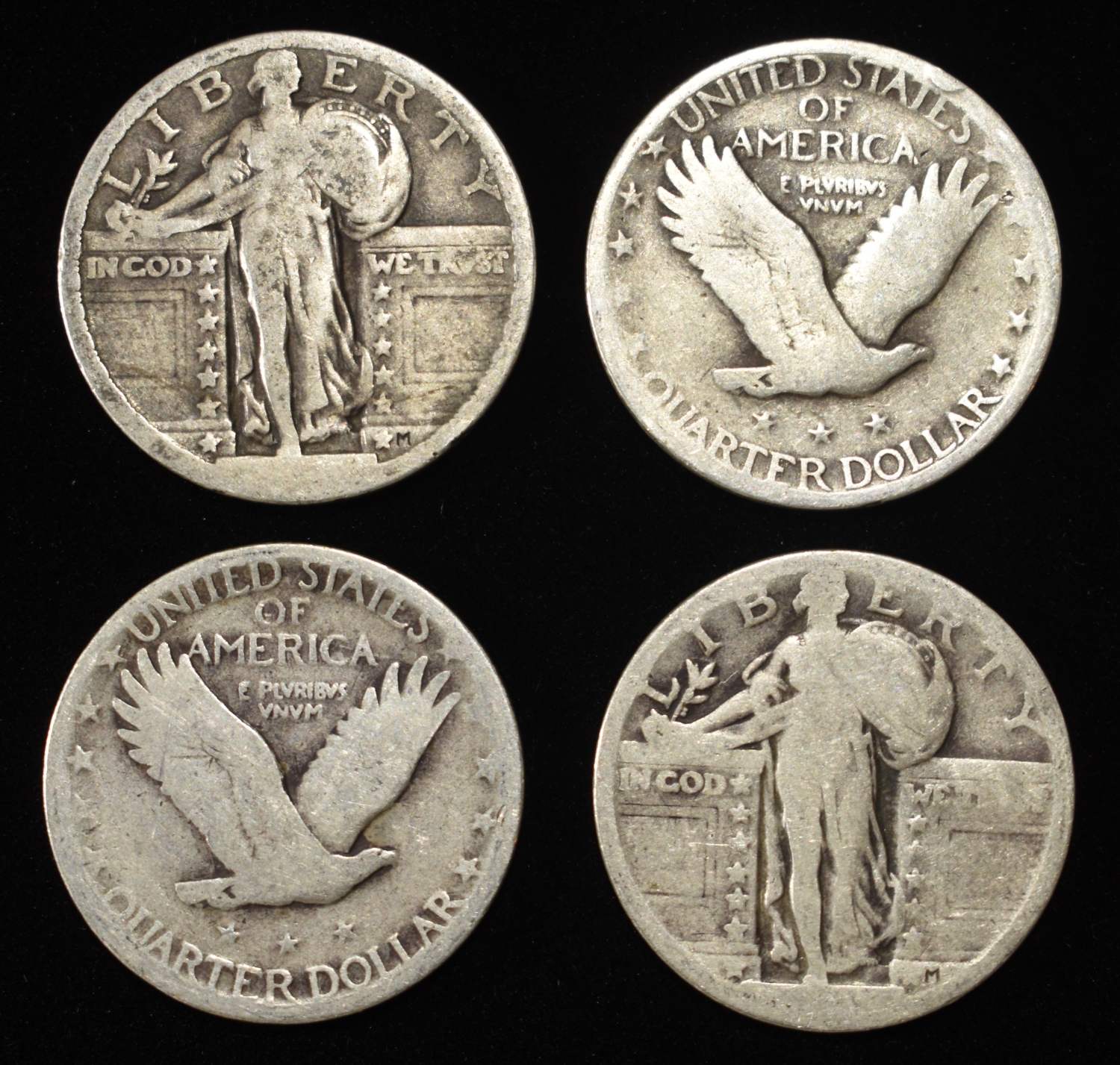 (20) STANDING LIBERTY QUARTERS