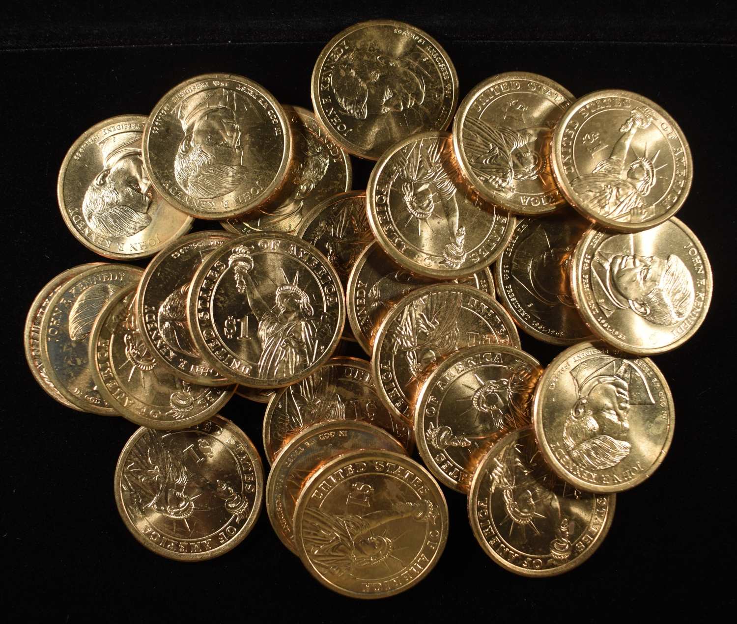 (25) PRESIDENTAL KENNEDY DOLLARS