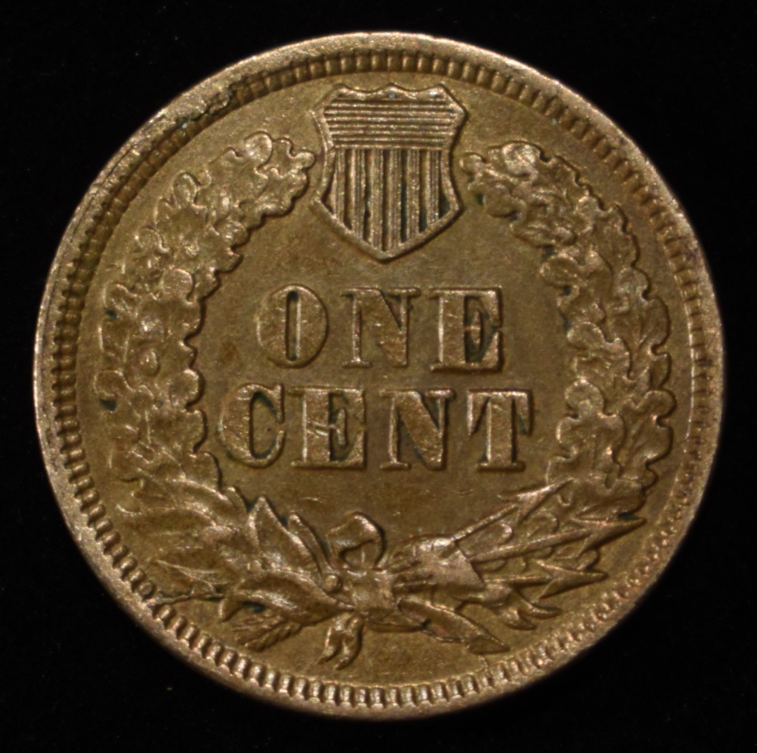 1863 INDIAN HEAD CENT AU